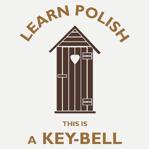 Learn Polish Keybell - Damska Koszulka Biała