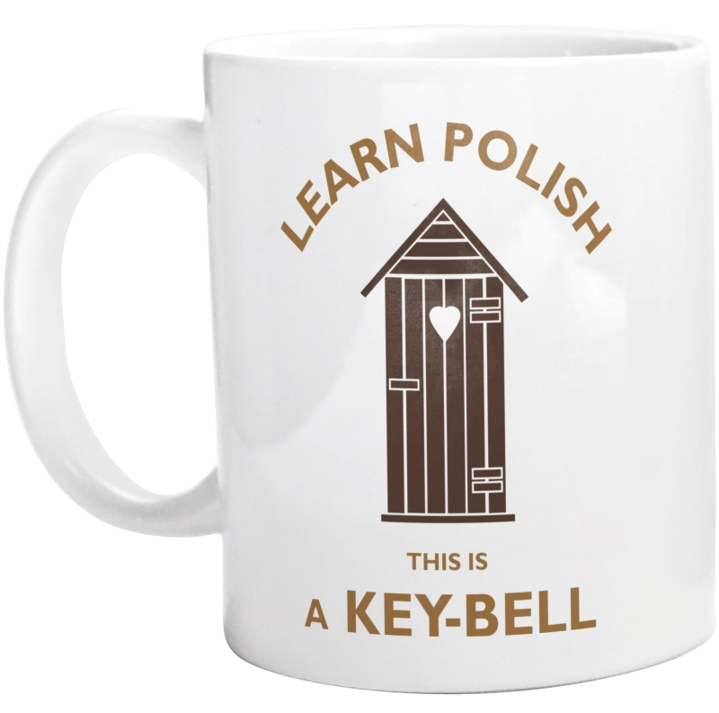 Learn Polish Keybell - Kubek Biały