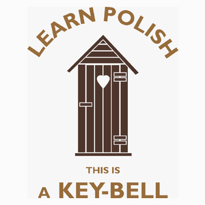 Learn Polish Keybell - Poduszka Biała