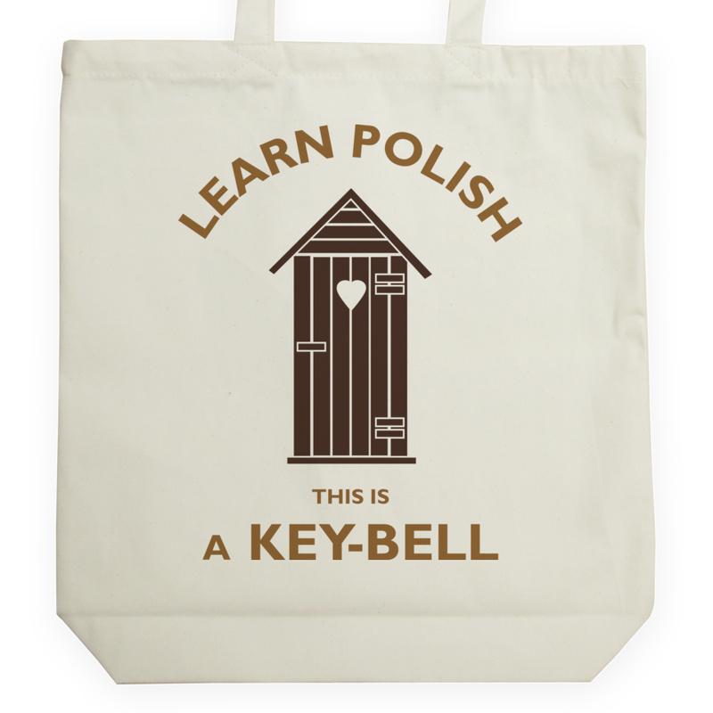 Learn Polish Keybell - Torba Na Zakupy Natural
