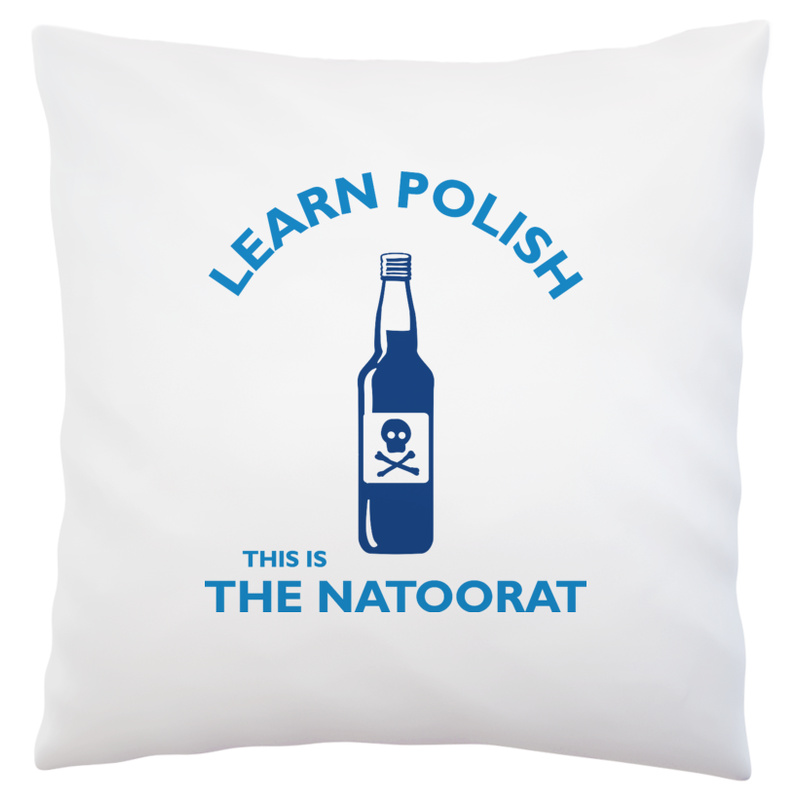Learn Polish The Natoorat - Poduszka Biała