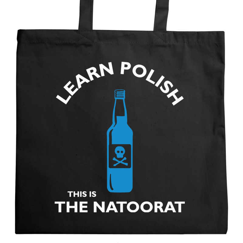 Learn Polish The Natoorat - Torba Na Zakupy Czarna