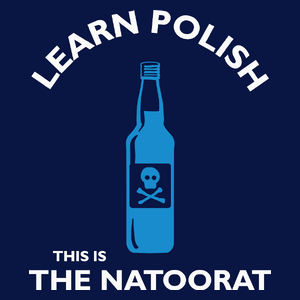 Learn Polish The Natoorat - Męska Koszulka Ciemnogranatowa