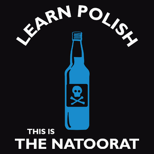 Learn Polish The Natoorat - Męska Koszulka Czarna