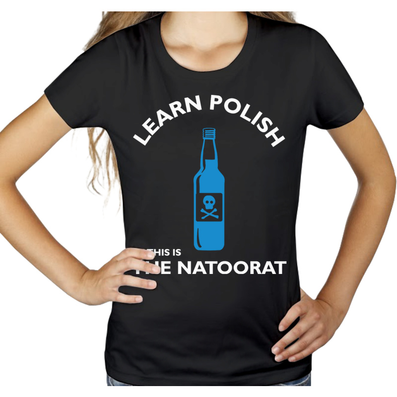 Learn Polish The Natoorat - Damska Koszulka Czarna
