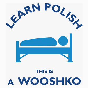 Learn Polish Wooshko - Poduszka Biała