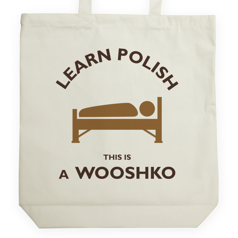 Learn Polish Wooshko - Torba Na Zakupy Natural