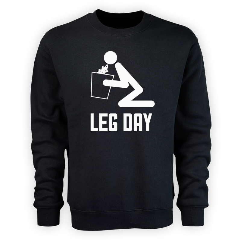 Leg Day - Męska Bluza Czarna