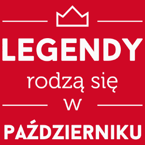 Legendy Rodzą Się w Październiku - Damska Koszulka Czerwona
