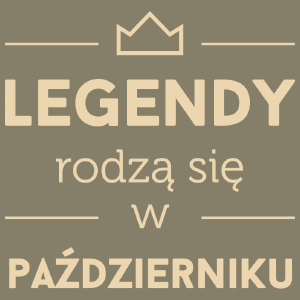 Legendy Rodzą Się w Październiku - Męska Koszulka Jasno Szara