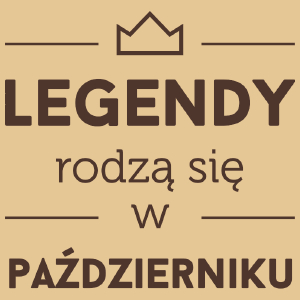 Legendy Rodzą Się w Październiku - Męska Koszulka Piaskowa