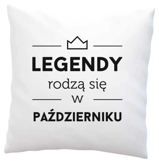 Legendy Rodzą Się w Październiku - Poduszka Biała