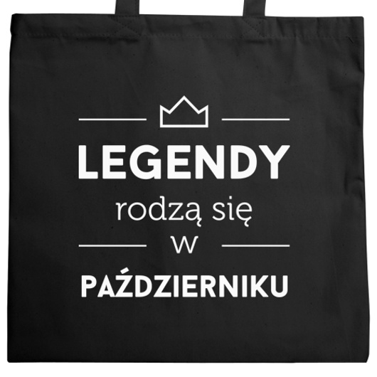 Legendy Rodzą Się w Październiku - Torba Na Zakupy Czarna
