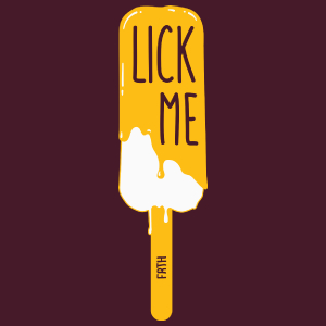 Lick me - Lody - Męska Koszulka Burgundowa