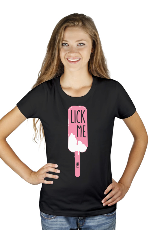 Lick me - Lody - Damska Koszulka Czarna