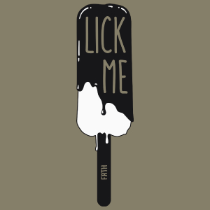 Lick me - Lody - Męska Koszulka Jasno Szara