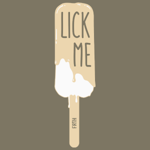 Lick me - Lody - Męska Koszulka Khaki