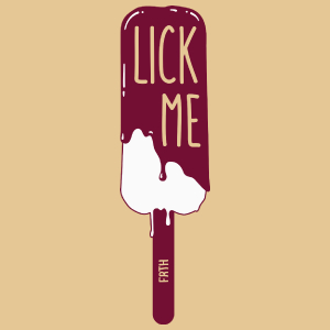 Lick me - Lody - Męska Koszulka Piaskowa
