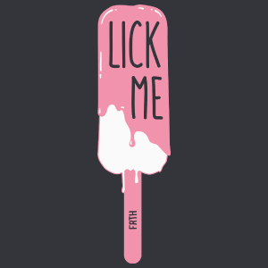 Lick me - Lody - Męska Koszulka Szara