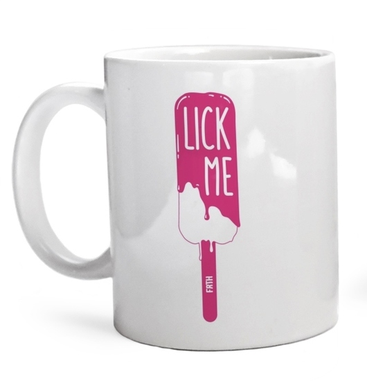 Lick me - Lody - Kubek Biały