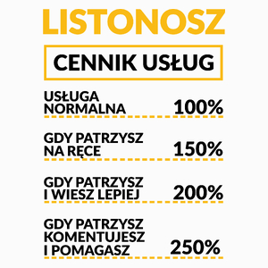 Listonosz - Cennik Usług - Poduszka Biała
