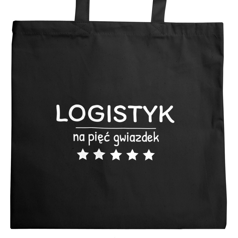 Logistyk Na 5 Gwiazdek - Torba Na Zakupy Czarna