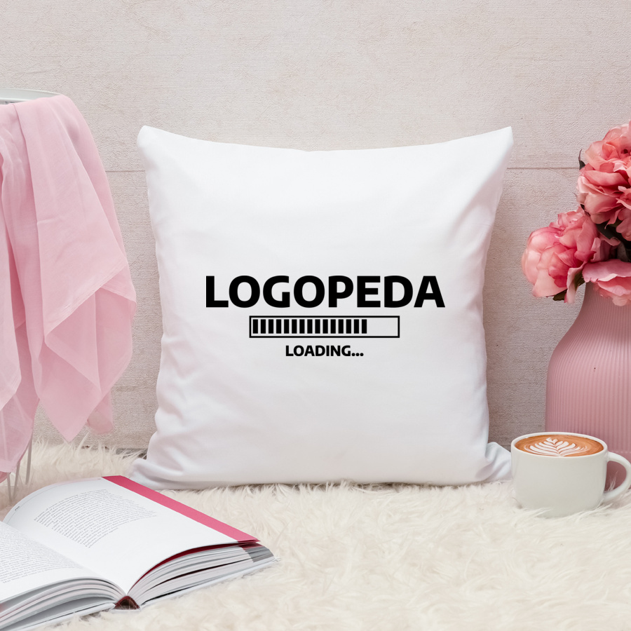 Logopeda Loading - Poduszka Biała