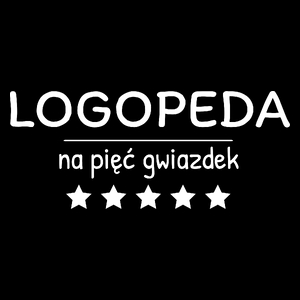 Logopeda Na 5 Gwiazdek - Torba Na Zakupy Czarna
