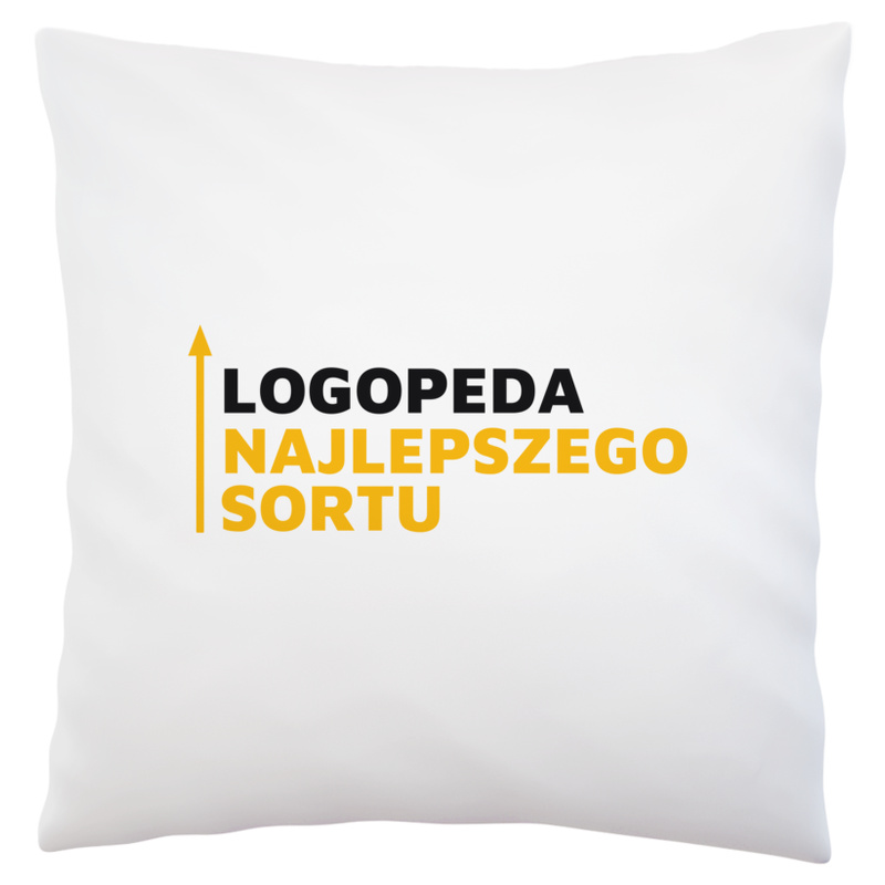 Logopeda Najlepszego Sortu - Poduszka Biała