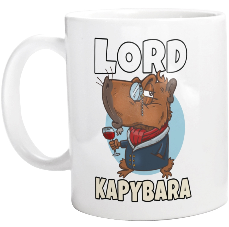 Lord Kapybara Kapibara - Kubek Biały