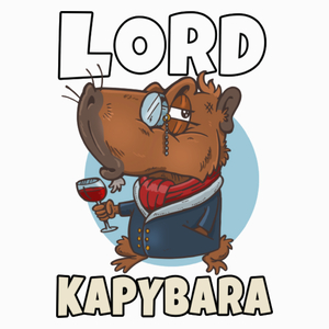 Lord Kapybara Kapibara - Poduszka Biała