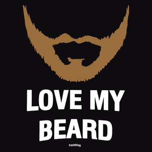 Love My Beard - Męska Bluza Czarna