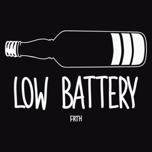 Low Battery Wódka - Męska Bluza Czarna