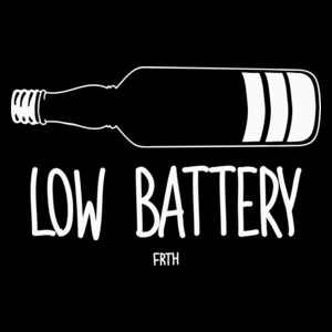 Low Battery Wódka - Torba Na Zakupy Czarna