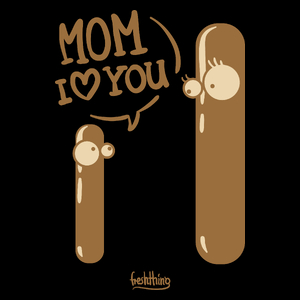 MOM I Love You - Torba Na Zakupy Czarna