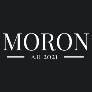 MORON 2021 A.D. - Damska Koszulka Czarna