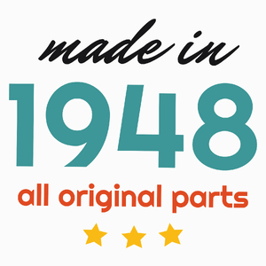 Made In 1948 All Original Parts - Poduszka Biała