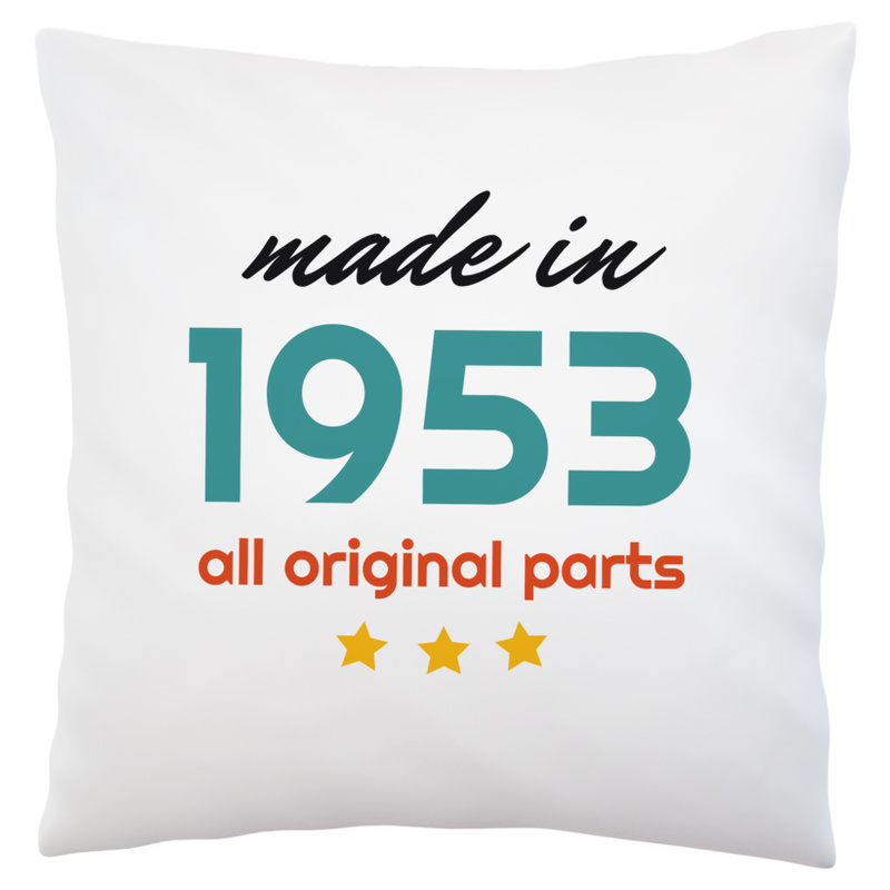 Made In 1953 All Original Parts - Poduszka Biała