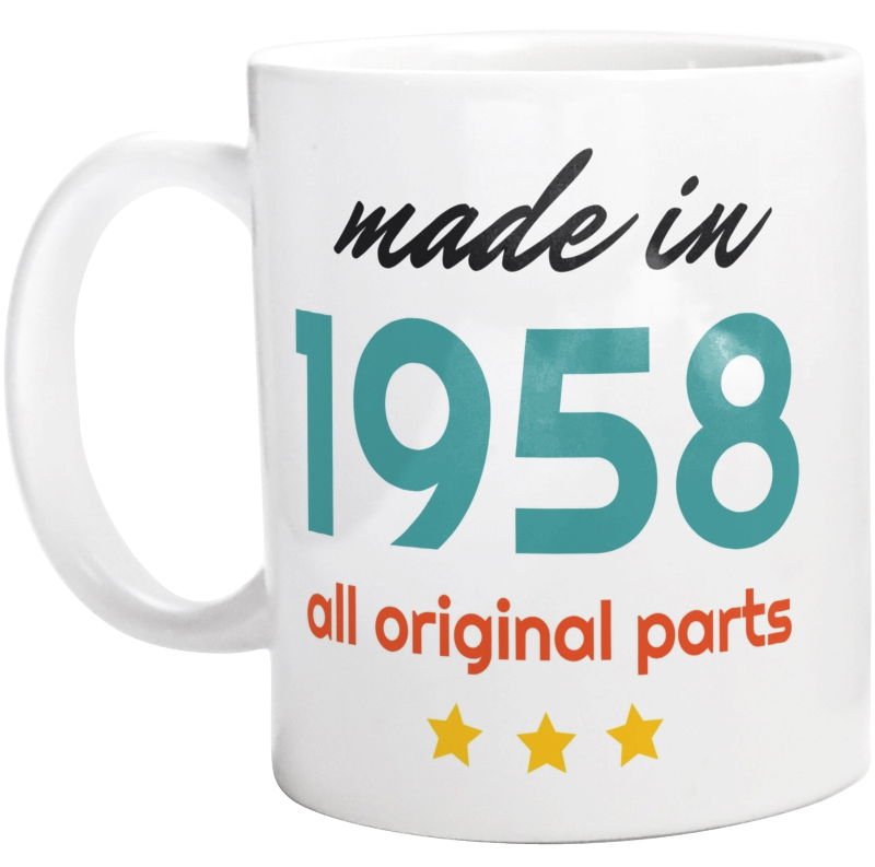 Made In 1958 All Original Parts - Kubek Biały