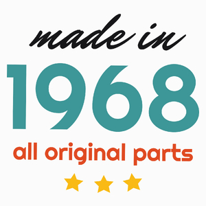 Made In 1968 All Original Parts - Poduszka Biała