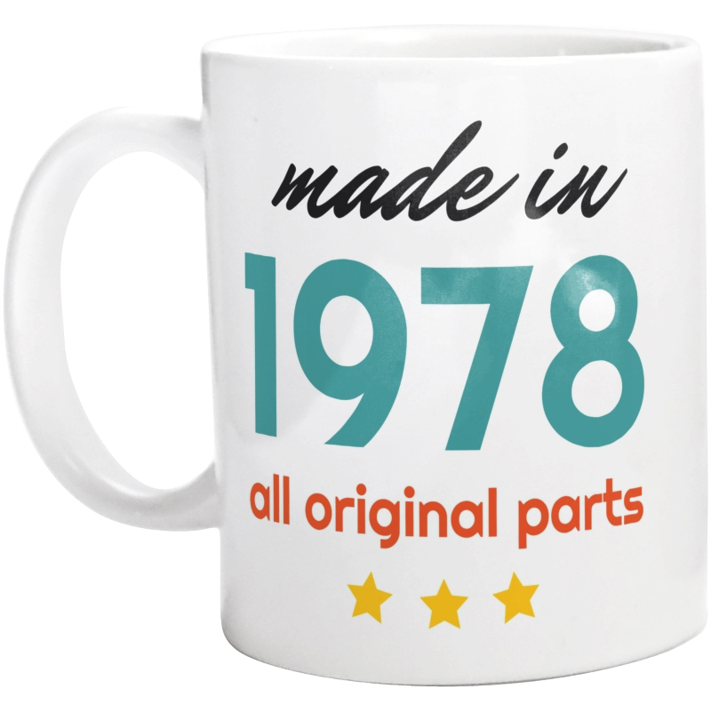 Made In 1978 All Original Parts - Kubek Biały