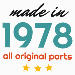 Made In 1978 All Original Parts - Poduszka Biała