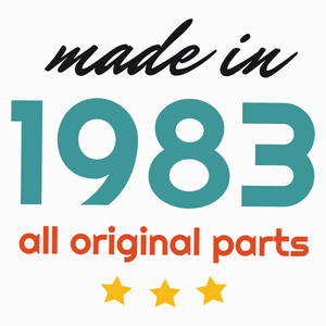 Made In 1983 All Original Parts - Poduszka Biała