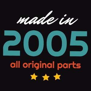 Made In 2005 All Original Parts - Męska Bluza z kapturem Czarna