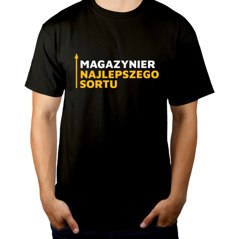 Magazynier Najlepszego Sortu - Męska Koszulka Czarna