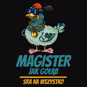 Magister Jak Gołąb - Męska Bluza z kapturem Czarna