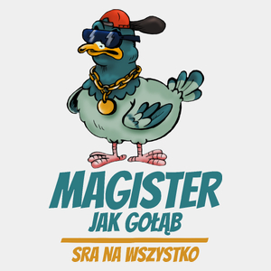 Magister Jak Gołąb - Męska Koszulka Biała