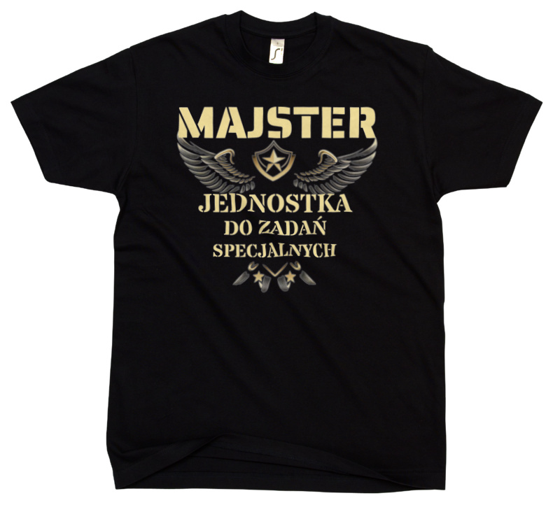 Majster Jednostka Do Zadań Specjalnych - Męska Koszulka Czarna