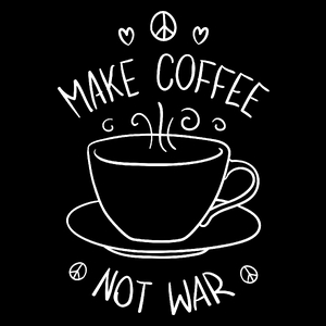 Make Coffee Not War - Torba Na Zakupy Czarna