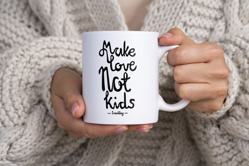 Make Love Not Kids - Kubek Biały